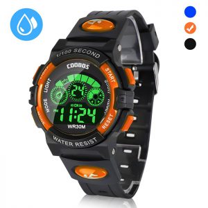 Kids Digital Watch, Boys Sports Waterproof Led Watches with Alarm, Stopwatch