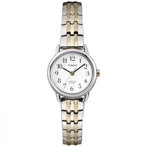 Women's Easy Reader Dress Watch, Two-Tone Stainless Steel Expansion Band